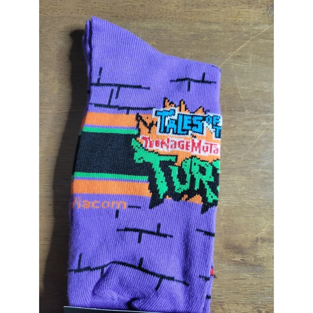 Teenage Mutuant Ninja Turtles Crew Socks Mutant Mayhem Size 6-12